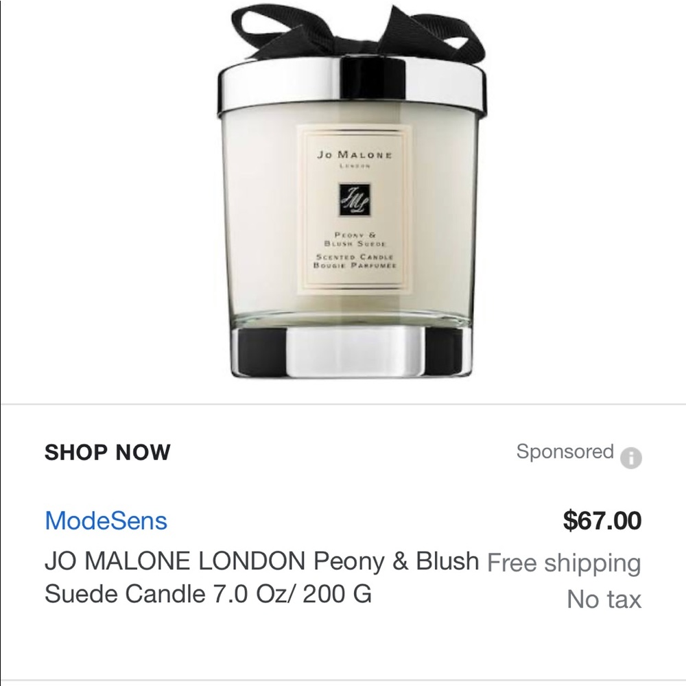 Jo Malone Peony Candle